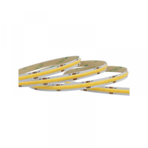 Banda LED si transformatoare - Banda LED dimabila COB PRO 24V, 12W, 85lm/W, 2700K lumina calda, latime 8mm, IP44, (rola 5m), Eurolamp