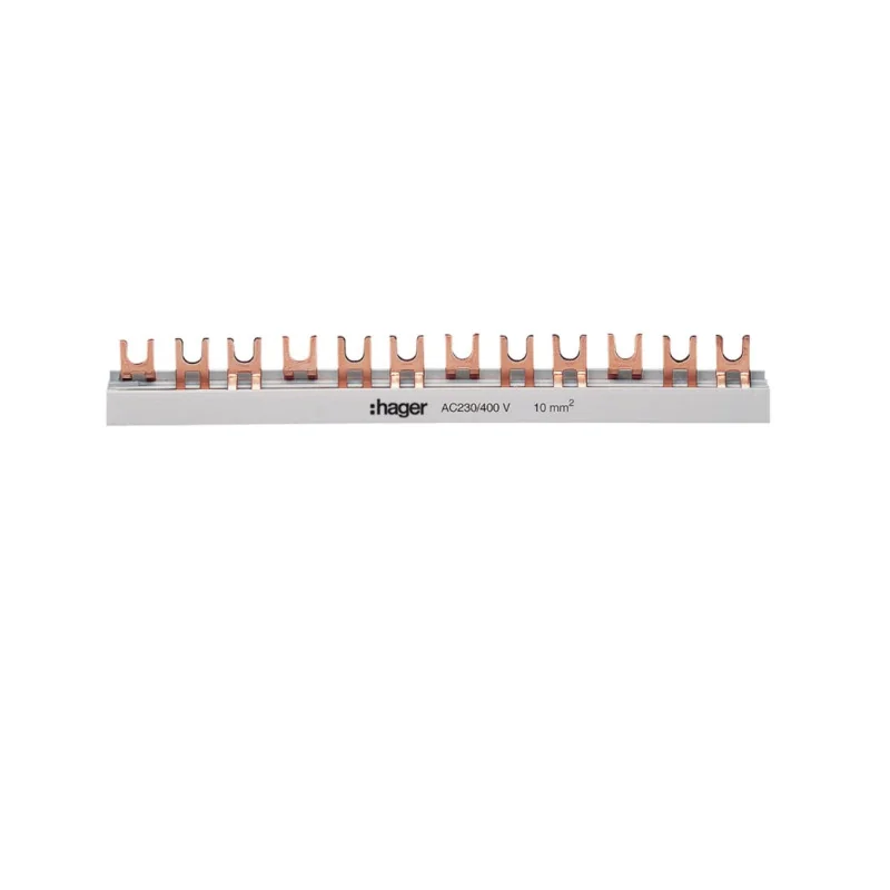 Cleme si accesorii - Bareta de conexiune tip furca, 3P, 63A, 10 mmp, 57 module, KDN363B