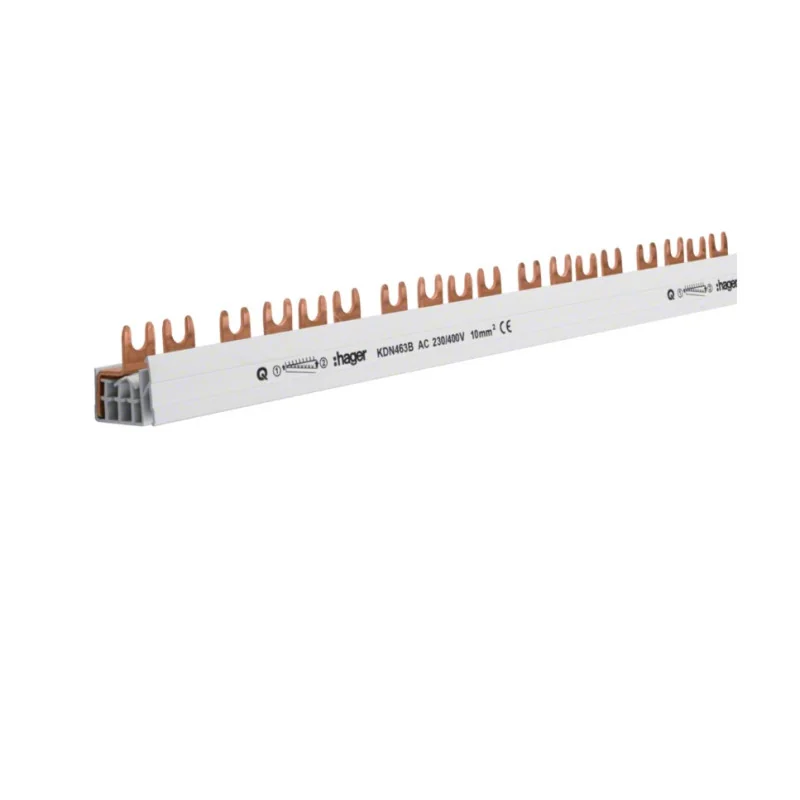 Cleme si accesorii - Bareta de conexiune tip furca, 4P, 63A, 10 mmp, 56 module, KDN463B
