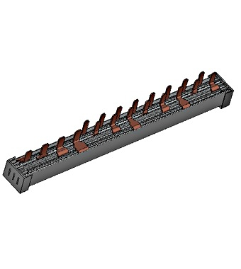 Cleme si accesorii - Baretă pt. diferențial 4P + 8x1P+N, 12M