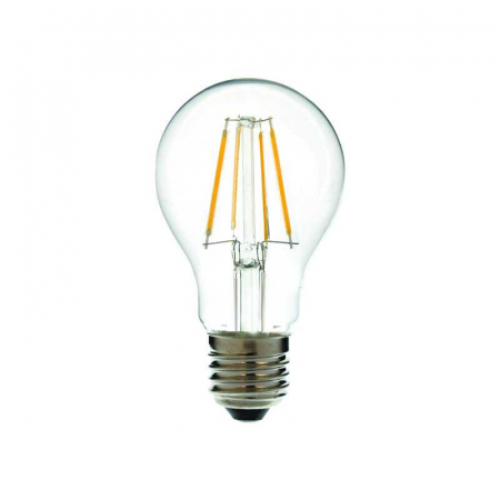 Becuri si tuburi LED - Bec LED cu filament + senzor lumina, A60, 7W, E27, 3000K lumina calda, 806lm, 220-240V, Eurolamp