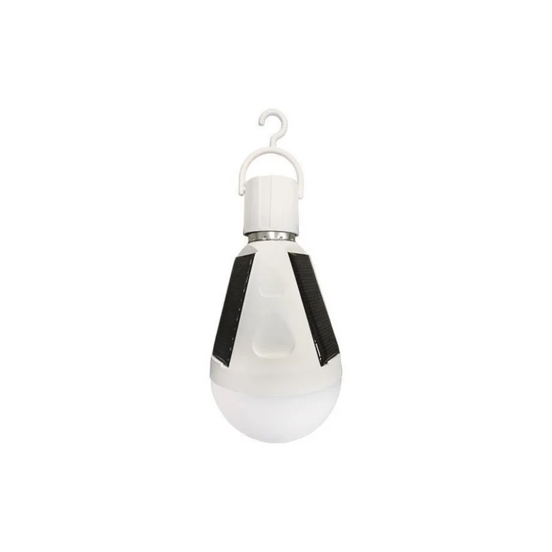 Iluminat - Bec LED cu panou solar, A70, 7W, E27, IP65, 6500K lumina rece, 630lm, 85-265V, Eurolamp