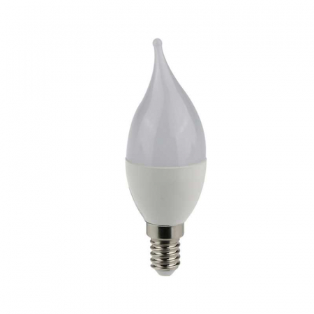 Iluminat - Bec LED PLUS lumanare flacara, C37, 7W, E14, 4000K lumina neutra, 630lm, 220-240V, Eurolamp