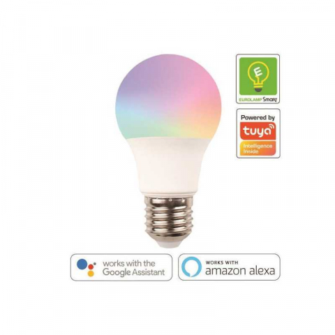 Iluminat - Bec LED RGB Smart WI-FI, A60, 9W, E27, 220-240V, Eurolamp