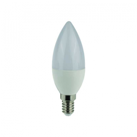 Becuri si tuburi LED - Bec lumanare LED PLUS, C37, 7W, E14, 6400K lumina rece, 630lm, 220-240V, Eurolamp