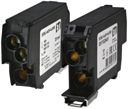 Cleme si accesorii - Bloc distribuție EDBJ-4x25-4x25/B