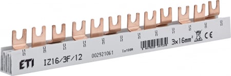 Cleme si accesorii - BUSBAR TRIPOLAR TIP FURCA 12M ETI