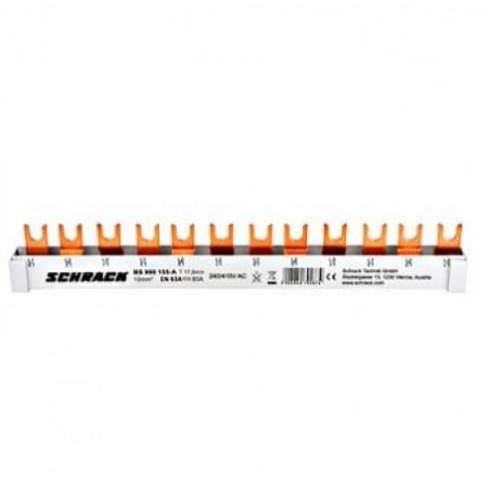 Cleme si accesorii - BUSBAR TRIPOLAR TIP FURCA 12M SCHRACK