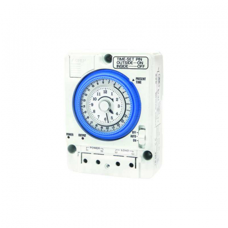 Senzori de miscare, crepusculari si ceasuri programabile - Ceas programator analogic aplicat, 24 ore, rezerva de timp 150 ore, 16A, 100-240V, Eurolamp