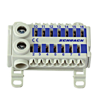Cleme cu conexiune rapida - Clemă cu conexiune rapidă, albastru, 2 x 25 mm², 14 x 6 mm²