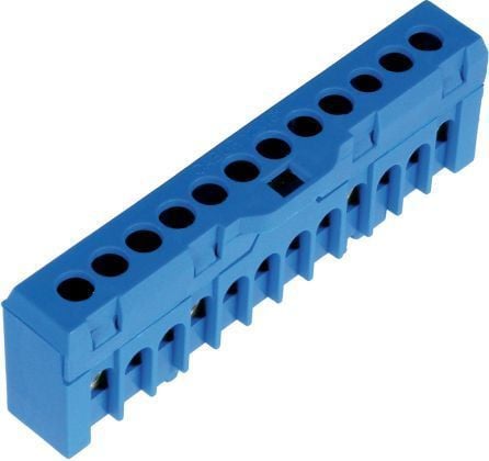 Cleme si accesorii - Clema de nul cu montaj pe sina DIN, 12 borne, ETI, ESC-QBLOK1201
