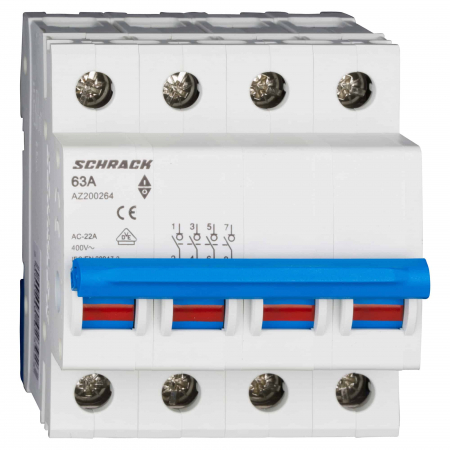 SV comutator modular de sarcină - Comutator principal modular 63A, 4-poli Serie AMPARO