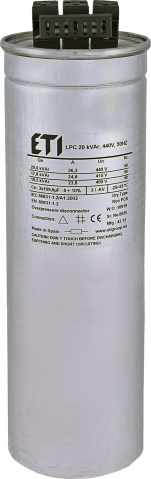 Compensarea puterii reactive - Condensator LPC 20 kVAr, 440V, 50Hz