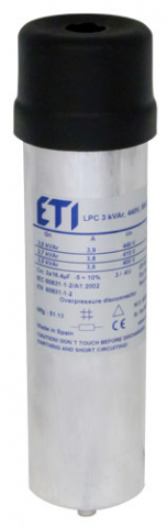 Compensarea puterii reactive - Condensator LPC 3 kVAr, 440V, 50Hz