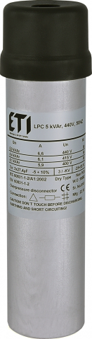 Compensarea puterii reactive - Condensator LPC 5 kVAr, 440V, 50Hz