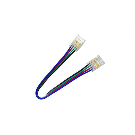 Banda LED si transformatoare - Conector cu cablu pentru banda LED COB RGB 145-72029 si 145-72500, 10mm latime, Eurolamp