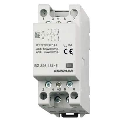 Relee si contactoare modulare - Contactor modular (2UH) 25A, 4 ND, 230V AC, seria AMPARO