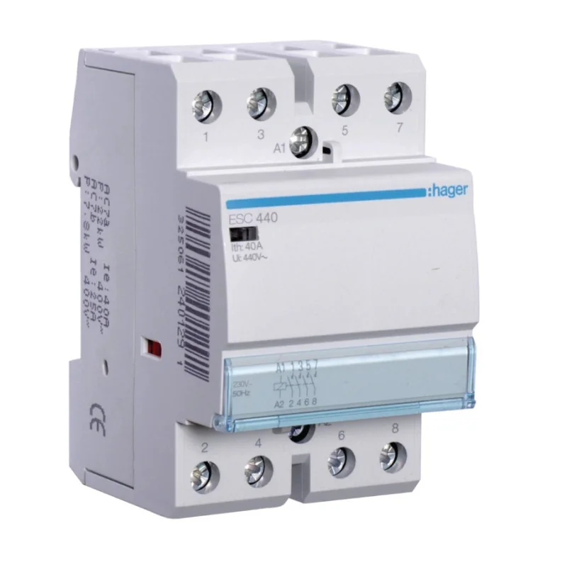 Relee si contactoare modulare - Contactor modular, 40A, 4ND, 230V, ESC440