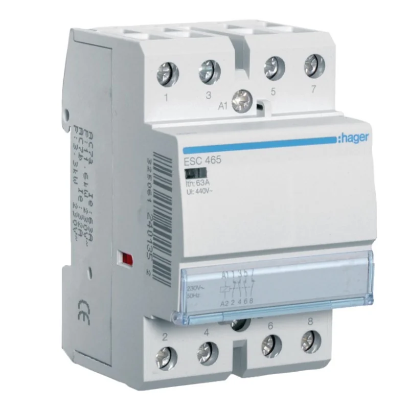 Relee si contactoare modulare - Contactor modular, 63A, 2ND/2NI, 230V, ESC465