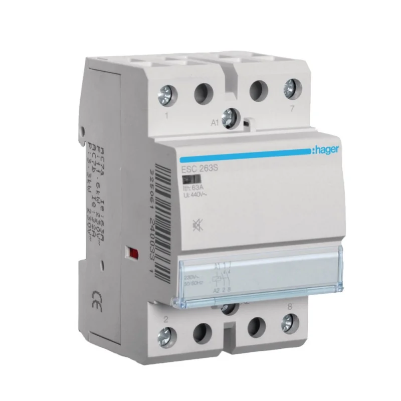 Contactoare modulare - Contactor modular silentios, 63A, 2ND, 230V, ESC263S