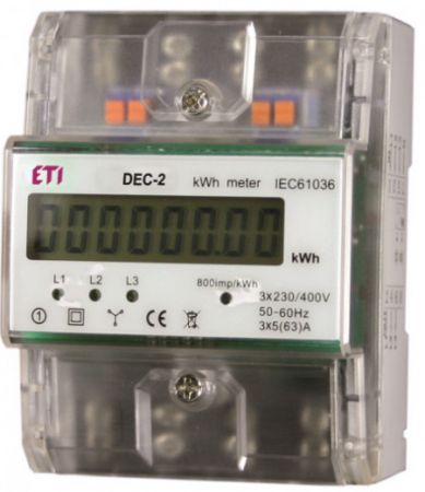 Contoare de energie - Contor de energie digital,trifazat, seria DEC-2