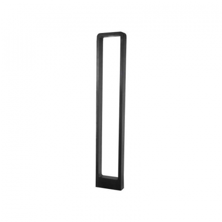 Corpuri de iluminat decorativ interior/exterior - Corp iluminat LED din aluminiu negru pentru gradina, 12W, 3000K lumina calda, 960lm, 85-265V, 162x57x600, IP65, Eurolamp