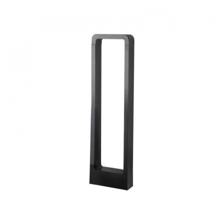 Corpuri de iluminat decorativ interior/exterior - Corp iluminat LED din aluminiu negru pentru gradina, 7W, 3000K lumina calda, 560lm, 85-265V,162x57x400mm, IP65, Eurolamp