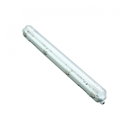 Corpuri liniare - Corp iluminat pentru tub LED tip FIPAD+ clipsuri inox, 18W, 1270mm, IP65, Eurolamp