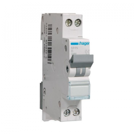 1 Modul (1P+N) - Disjunctor bipolar Hager, 1P+N, 32A, curba B, 4.5kA