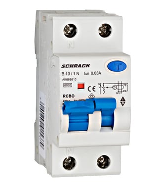 RCBO - 30mA - tip A - RCBO 1P+N , B 16A, AMPARO 6kA, 30mA, tip A