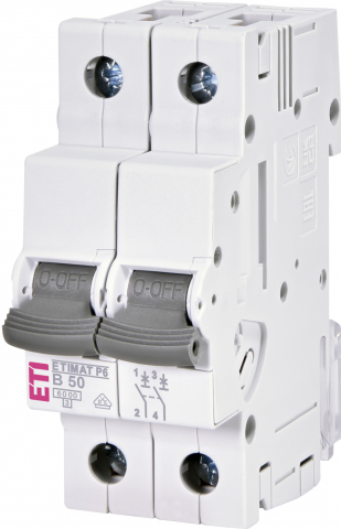 MCB - Sigurante automate - Întrerupător de circuit ETIMAT P6 2p B50