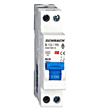 Curba C - Întreruptor automat AMPARO, 4,5kA, B13A, 1P+N, 1modul