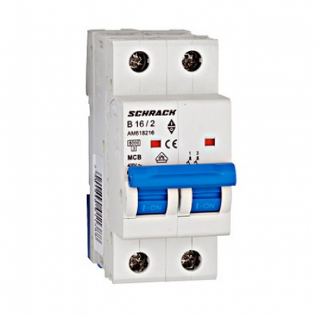 2 Module (2P) - Întreruptor automat modular (MCB) AMPARO 6kA, B 16A, 2-poli
