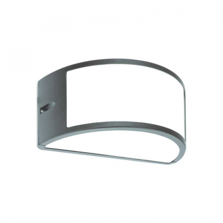 Corpuri de iluminat decorativ interior/exterior - Lampa LED PRO OVAL GREY, E27, max. 10W, 220-240V, 220x121x108mm, IP54, Eurolamp