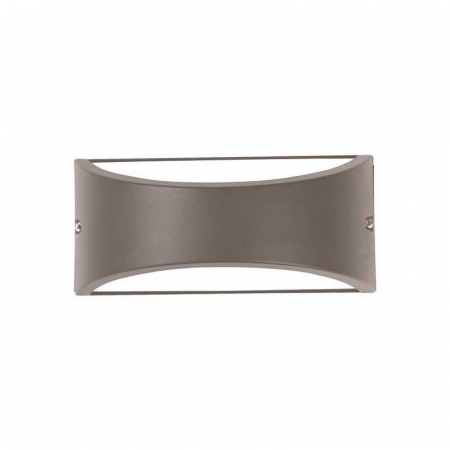 Corpuri de iluminat decorativ interior/exterior - Lampa LED PRO OVAL GREY, E27, max 10W, 220-240V, 220x99x100mm, IP54, Eurolamp