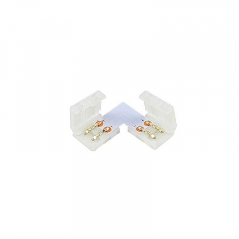 Iluminat - Mufa adaugire la 90 grade pentru banda LED COB 220V, 10mm latime, monocroma, din seriile 145-7270x si 145-7260x, Eurolamp