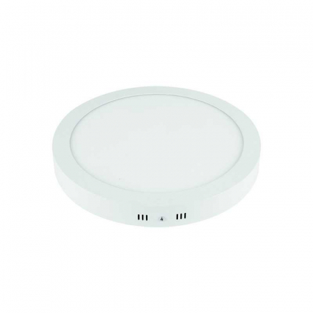 Surse de iluminat tehnic si accesorii - Panel LED PLUS slim rotund aplicat, 6W, 6500K lumina rece, 540lm, Ø120, 85-265V, IP44, Eurolamp