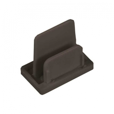 Surse de iluminat tehnic si accesorii - Piesa de capat pentru sina magnetica aparenta monofazata 145-59020 si 145-59021, 2 linii, negru, Eurolamp