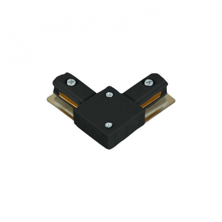 Iluminat pe sina magnetica - Piesa de imbinare colt pentru sina magnetica, neagra, IP20, Eurolamp