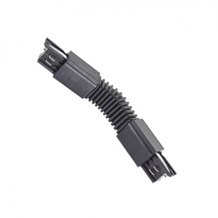 Iluminat pe sina magnetica - Piesa de imbinare reglabila pentru sina magnetica 145-59220,145-59221 si 145-55161, 4 linii, 220V, negru, Eurolamp
