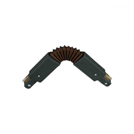 Iluminat pe sina magnetica - Piesa de imbinare reglabila pentru sina magnetica, neagra, IP20, Eurolamp