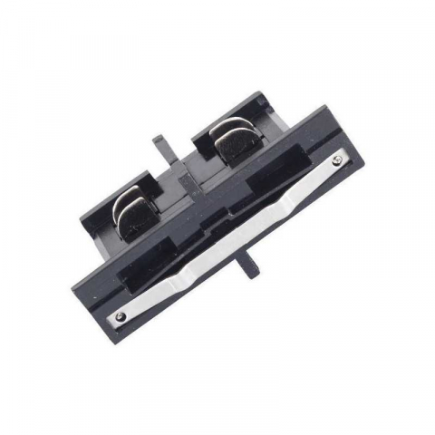 Iluminat - Piesa de prelungire pentru sina magnetica aparenta neagra cu 4 linii, Eurolamp