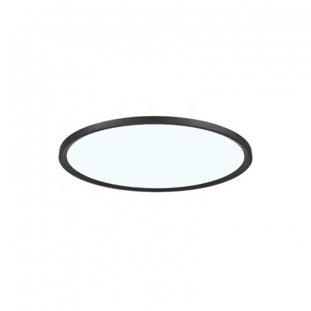 Corpuri de iluminat - Plafoniera LED PRO aplicata, neagra, 36W, 3CCT, Ø400x24mm, 100lm/W, IP44, Eurolamp