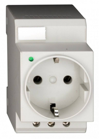 Accesorii tablou - Priză modulară SCHUKO, 2P+N, 16A cu LED