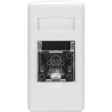 Doze si aparataj modular - Priza modulara telefon RJ11 cat.3 Gewiss, alb, 1M, System
