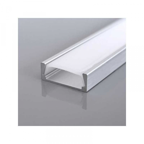 Banda LED si transformatoare - Profil aluminiu pentru banda LED , 15,8 x 5,55 x 2000 mm, IP44, Eurolamp