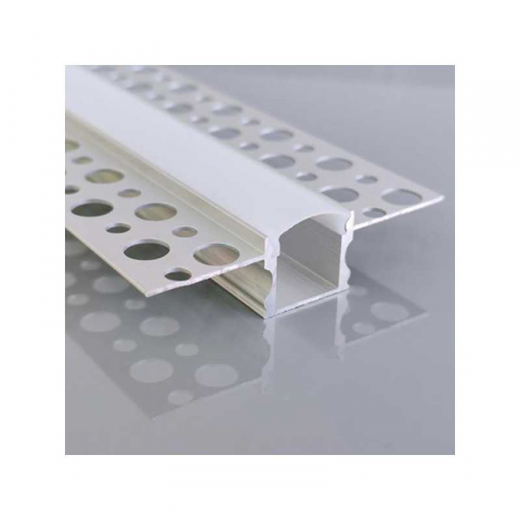 Banda LED si transformatoare - Profil aluminiu pt banda LED montaj in rigips 17,6 x 14,3 x 2000mm, Eurolamp