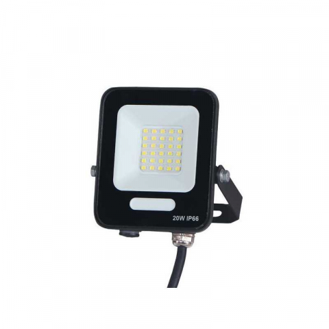 Proiectoare - Proiector LED SMD negru 10W , 1200lm, 6500k lumina rece, IP66, 160-265V, Eurolamp