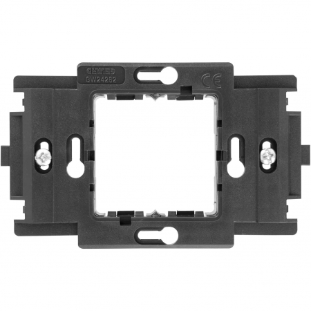 Doze si aparataj modular - Rama de montaj Gewiss, cu suruburi, 2M, negru, Top System