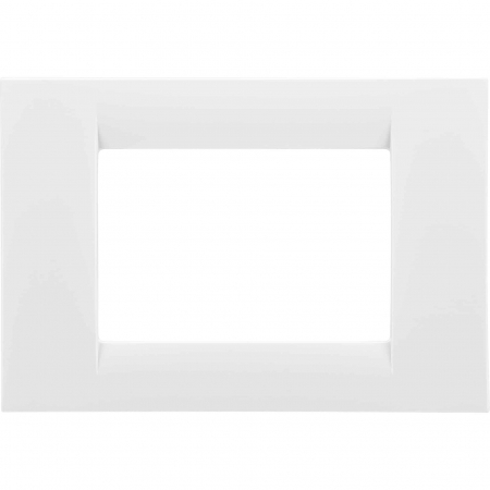 Doze si aparataj modular - Rama decorativa aparataj modular Gewiss, rectangulara, 3M, alb, Virna
